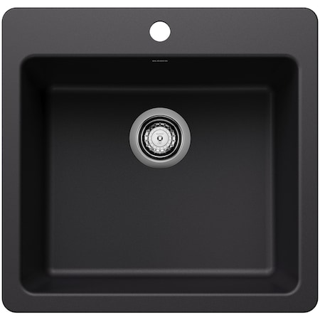 Blanco Liven 21 in. Drop-In/Undermount Single Basin SILGRANIT Kitchen Sink 443226